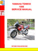 Thumbnail YAMAHA TDM850 1996 SERVICE MANUAL