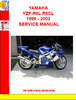 Thumbnail YAMAHA YZF-R6L R6CL 1998 - 2002 SERVICE MANUAL