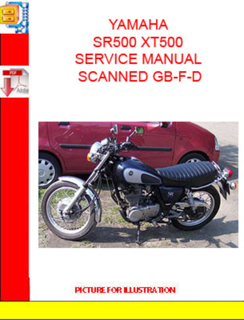Product picture YAMAHA SR500 XT500 SERVICE MANUAL SCANNED GB-F-D