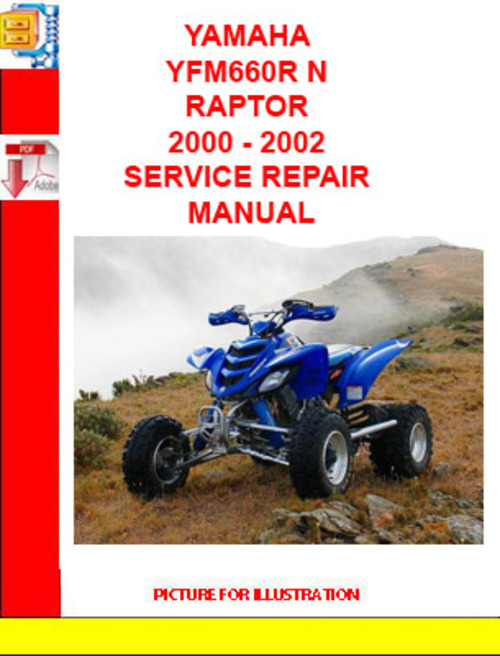 Product picture YAMAHA YFM660R N RAPTOR 2000 - 2002 SERVICE REPAIR MANUAL