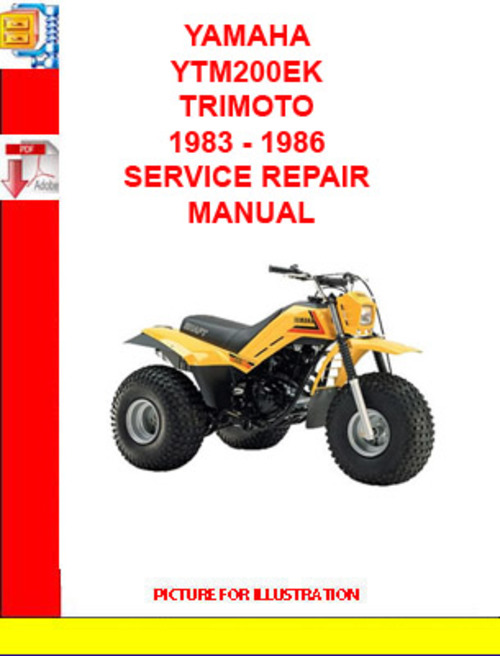 Product picture YAMAHA YTM200EK TRIMOTO 1983 - 1986 SERVICE REPAIR MANUAL